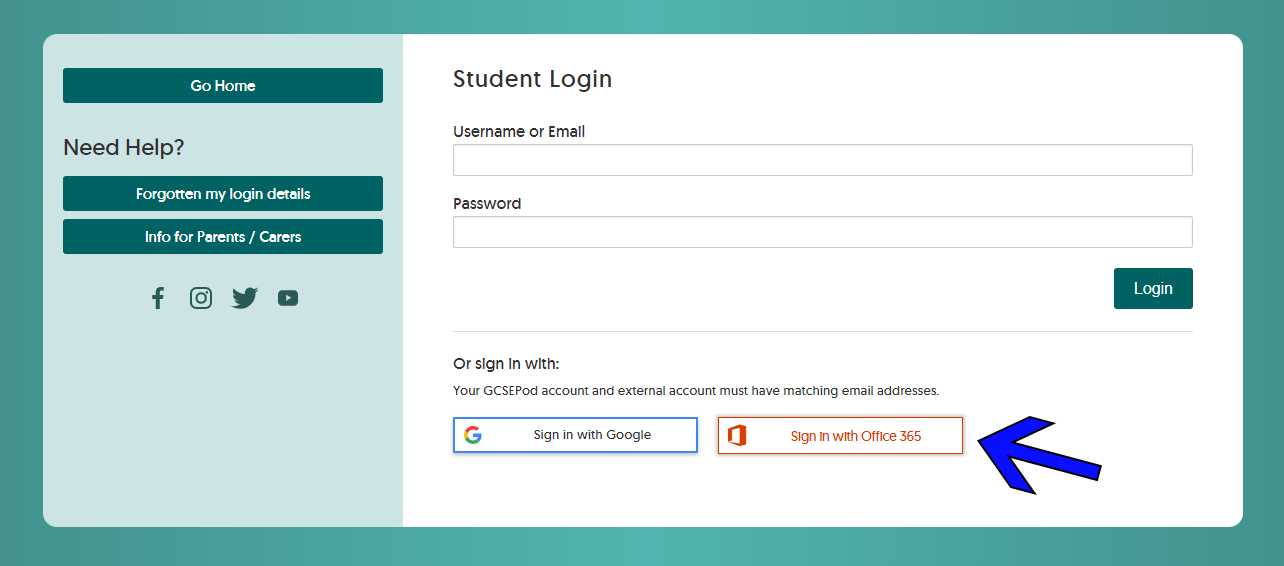 Student login2